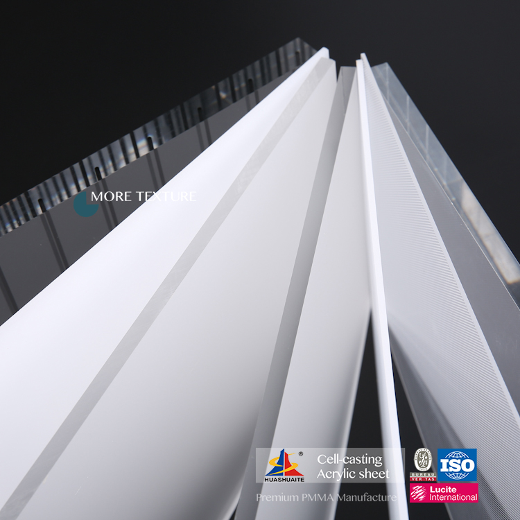 Lámina de acrílico fundido transparente PMMA de alta transparencia