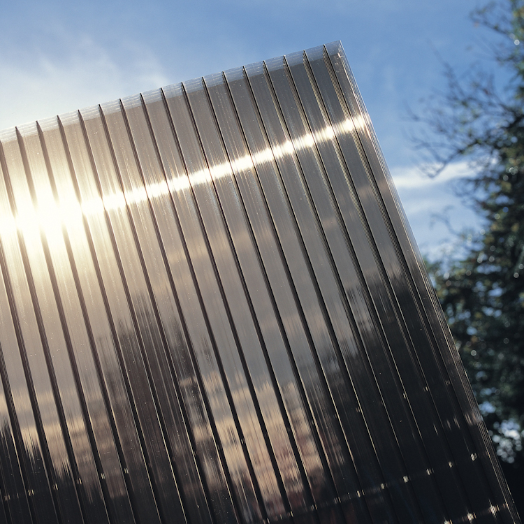 Fuente del fabricante de la hoja del sol del policarbonato de la PC hueca de Green House Lake Blue Lexan 8 mm