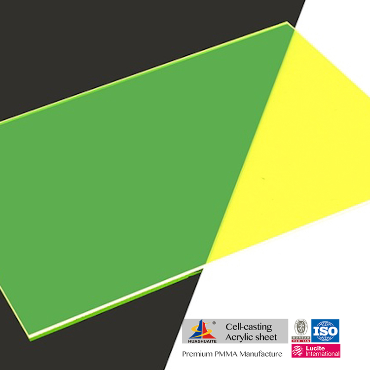 Hoja de acrílico de fundición de color Hoja de plexiglás translúcido