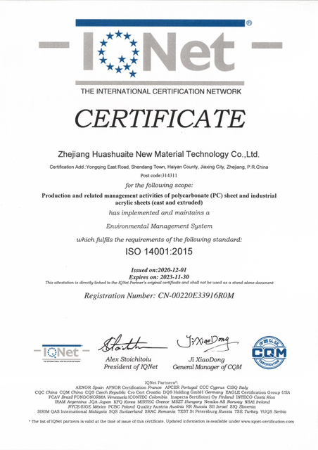  ISO14001 IQNET 