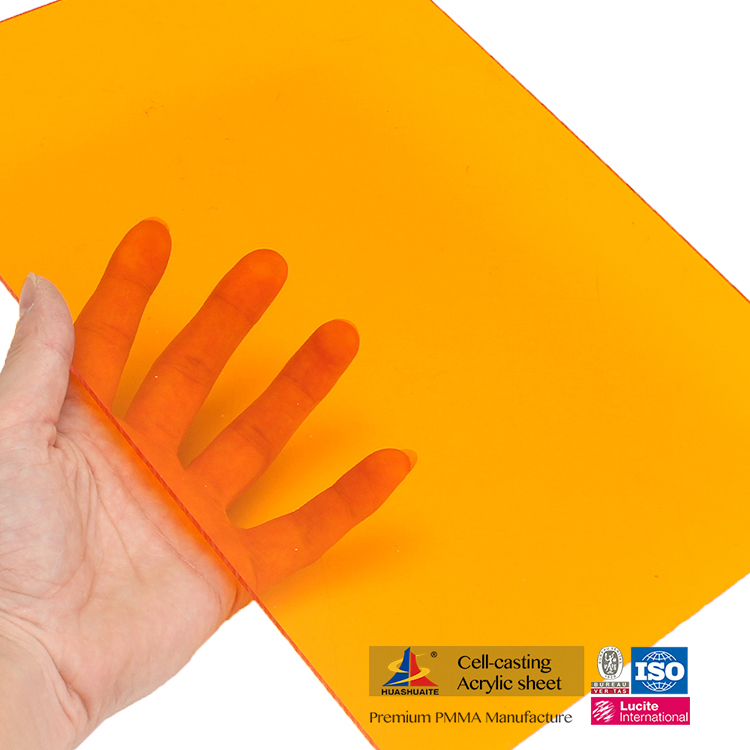 Hoja de acrílico de fundición de color Hoja de plexiglás translúcido