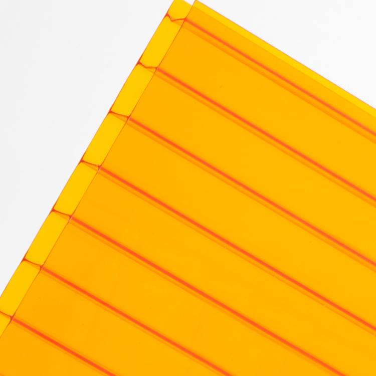 Hoja hueca de PC de policarbonato fino de color sólido al por mayor
