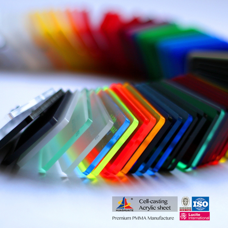 Lámina de acrílico fundido de color opaco