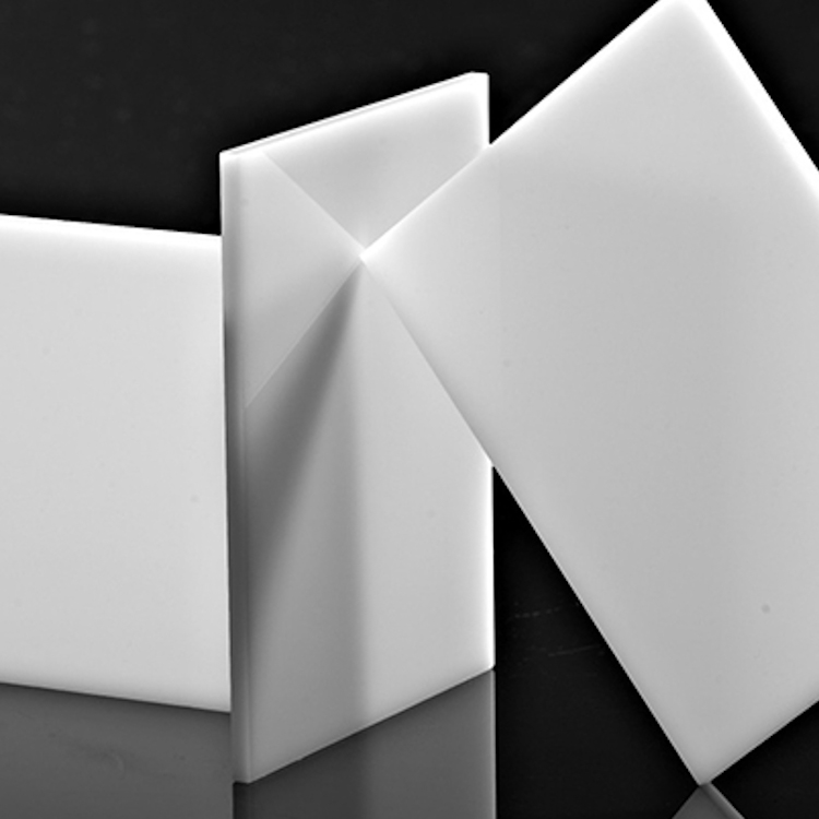 HUASHUAITE Hoja de plexiglás blanco PMMA Hoja de acrílico metacrilato Color 3 mm
