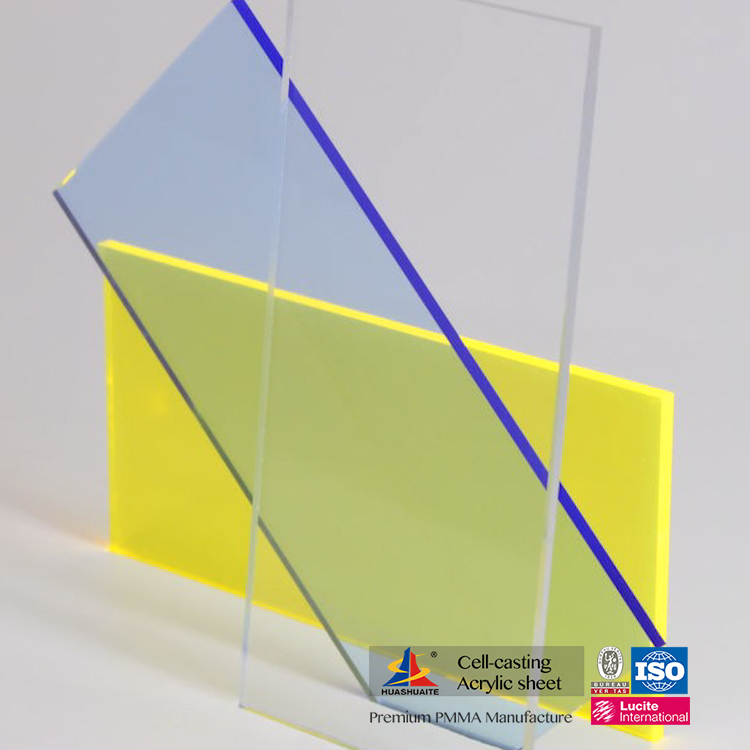 Hoja de acrílico de fundición de color Hoja de plexiglás translúcido