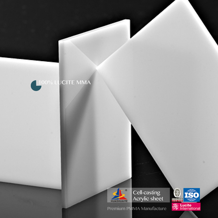Lámina de acrílico fundido blanco Ópalo / lámina de PMMA transparente blanca